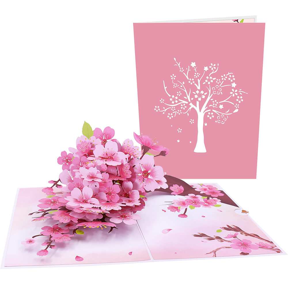 Orchid Phalaenopsis - Cymbidium Orchids Pop-up Greeting Card with