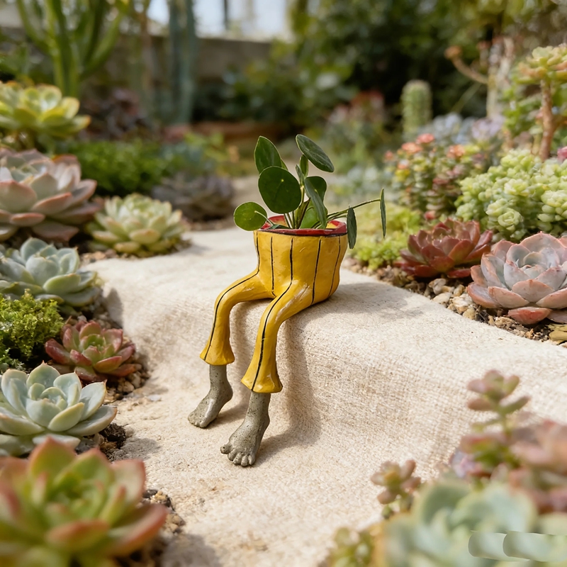 Whimsical Resin Leggy Planter  - Plant Parental review and price