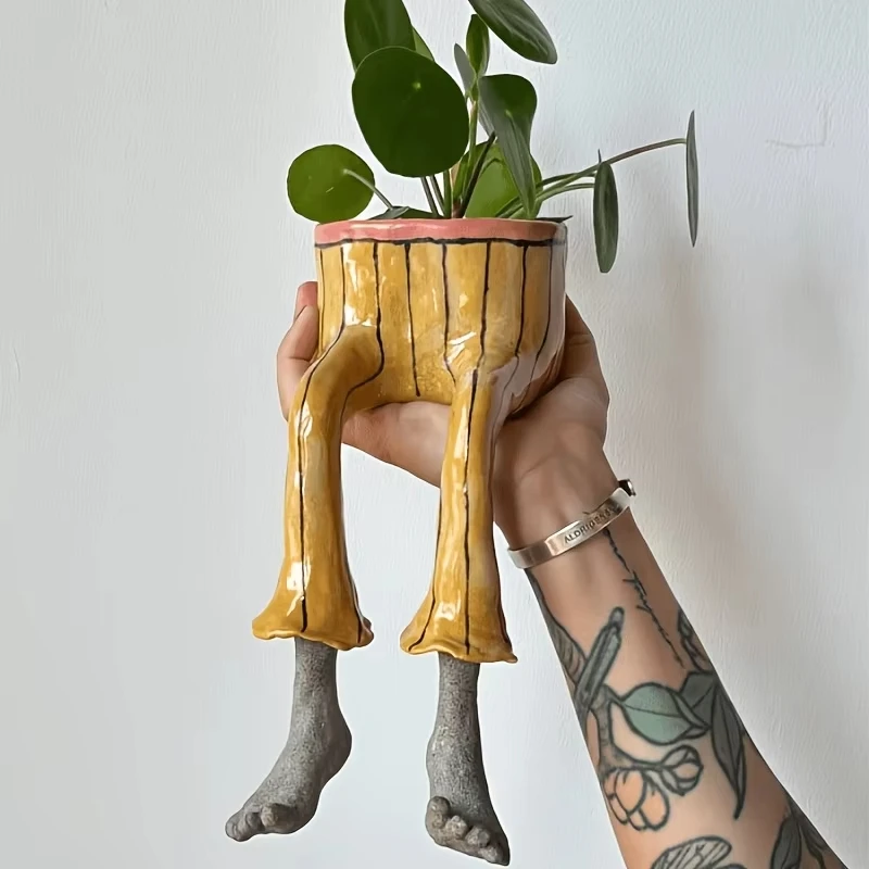 Whimsical Resin Leggy Planter  - Plant Parental review and price